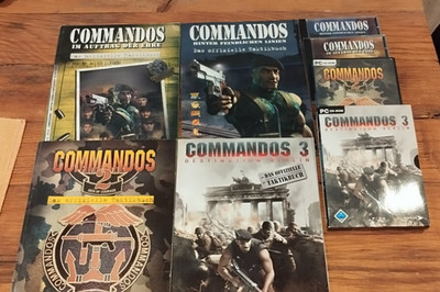 Commandos 1 + 2 + 3   Komplettpaket inkl. aller Lösungsbücher   Retro Strategie