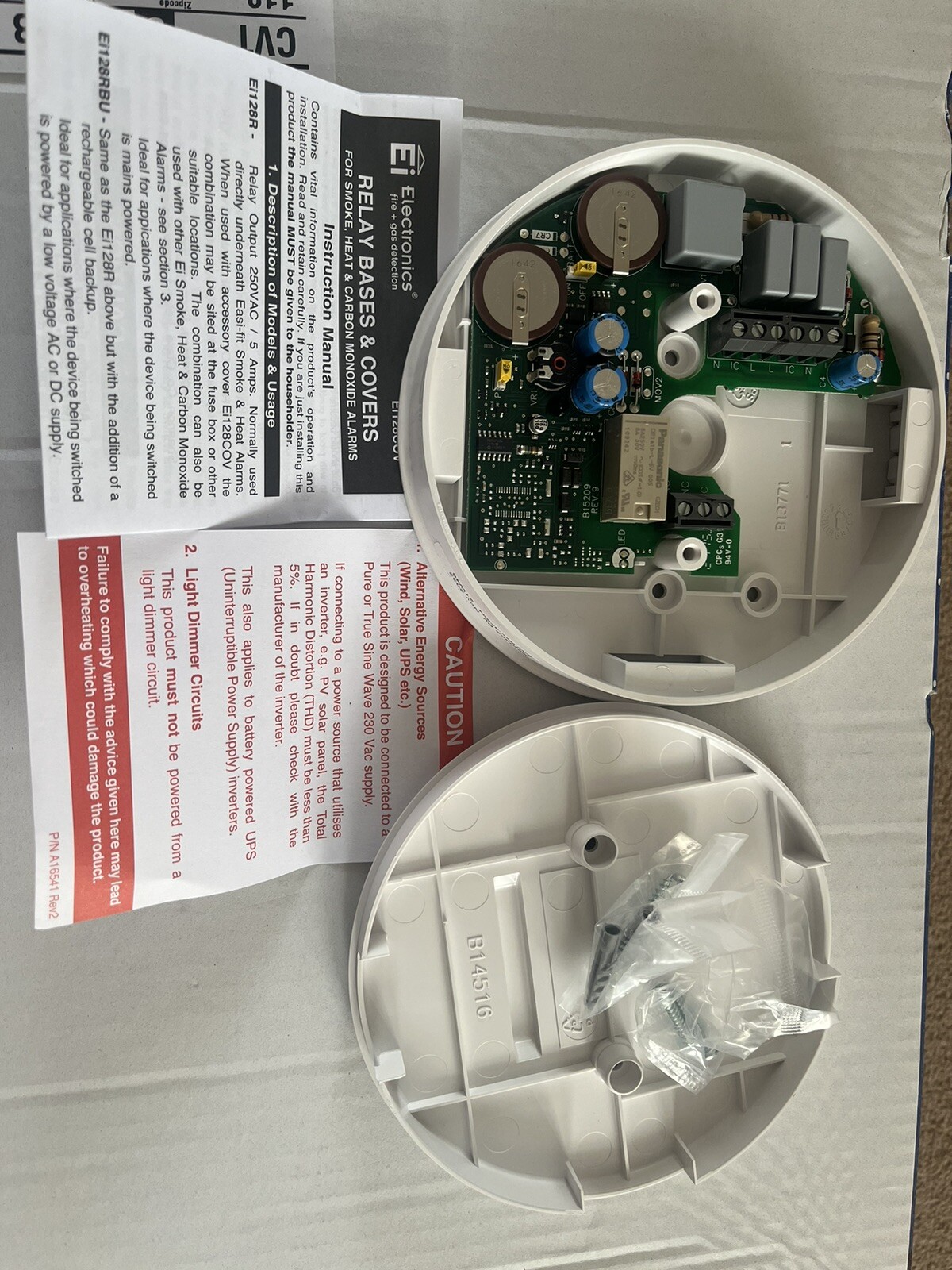 Aico EI128RBU Hard Wired Relay Module With Battery Back Up for sale