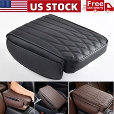 Car Center Console Cover Car Armrest Cover Cushion With 2 Storage Bags Universal