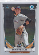 2014 Bowman #CDP-103 Brian Schales MLB Miami Marlins + (Yes 3 Free Mystery Cards