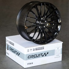 4 Circuit Cp36 19x8 5x112 40 Gloss Black Wheels Fit Vw Golf Jetta Audi Mercedes