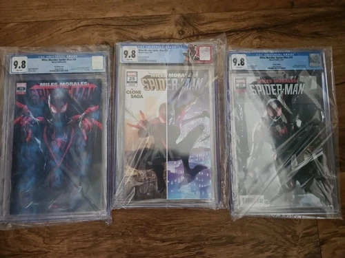 MILES MORALES SPIDER-MAN #25, 33, 39 All CGC 9.8 TRADE VARIANTs HOT!