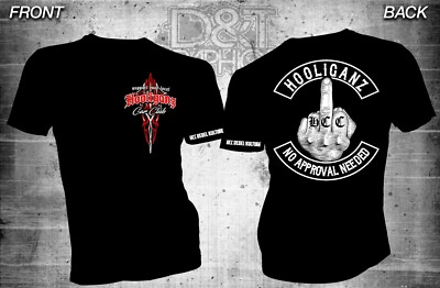 MIDDLE FINGER TEE SHIRT HOT ROD ROCKABILLY HARDCORE REBEL GEAR 