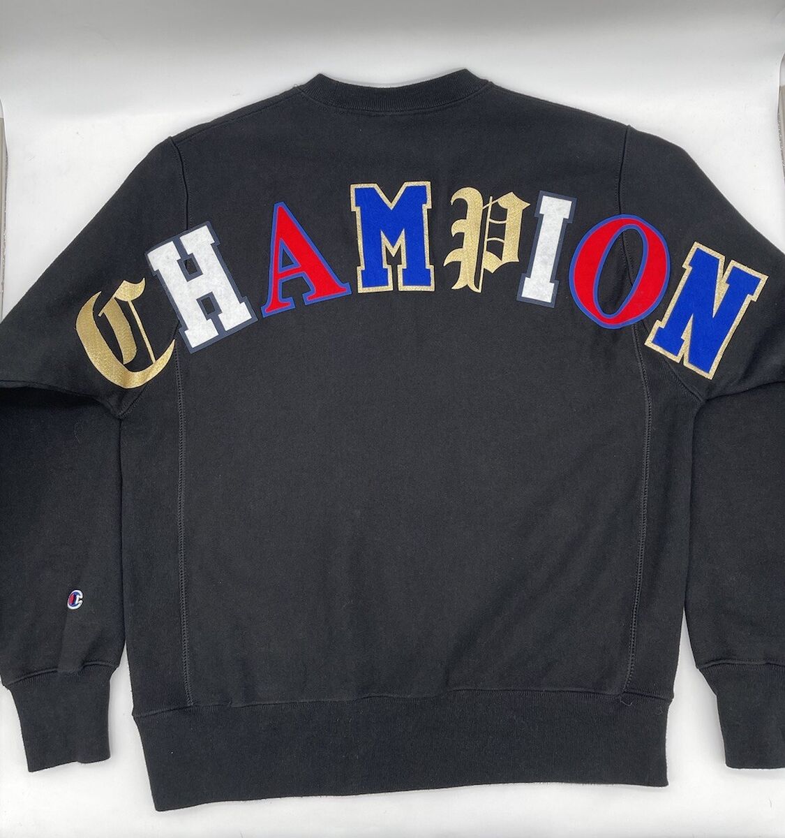 Vintage Champion Reverse Weave Black Sweatshirt Medium Big Vintage Champion Reverse Weave Black Sweatshirt Medium Big