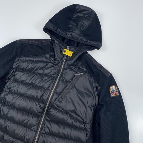 Giacca ibrida uomo Parajumpers Nolan con cappuccio nera taglia XXL adatta XL PREZZO AL PUBBLICO £335 - Foto 2 di 12