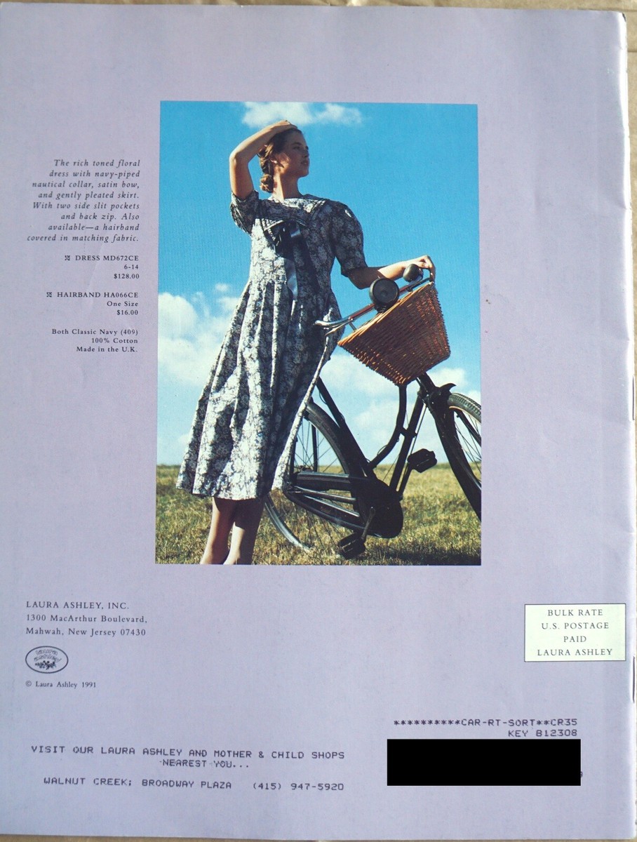 Rare Vintage Laura Ashley 1991 Spring Catalog Romantic Dresses