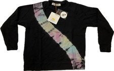 Fairwell Pullover Sweater Top Kids Size 6 Black Mellow Raglan Python Modal