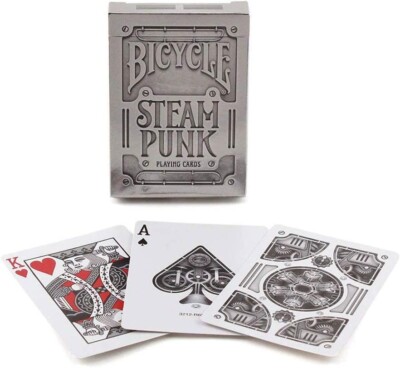 Bicycle SILVER STEAMPUNK Playing Cards Theory11 Retrofuturistic