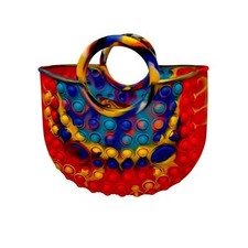 colorful pop-push bubble fidget bag antistress pop it bag