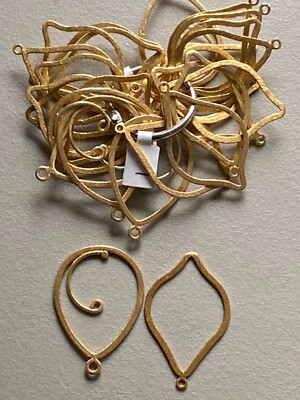 26 Jewelry Findings, 14 K Gold Electroplated Copper, M.008