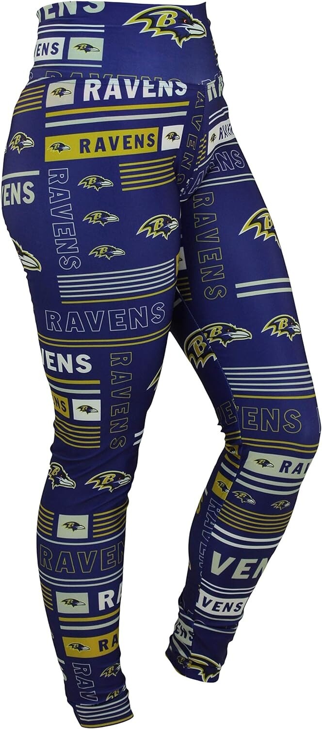 Женские леггинсы в стиле Baltimore Ravens Column 24 от Zubaz NFL