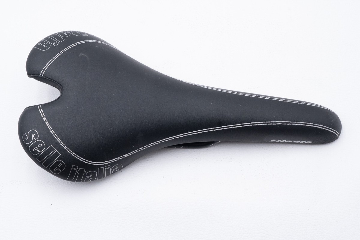 NOS SELLE ITALIA FILANTE BLACK 2007 VINTAGE SADDLE SEAT RACING