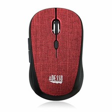 Adesso iMouse S80R Wireless Fabric Optical Mini Mouse, RF, 2.40GHz, iMouseS80R