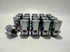 24 For Chevrolet Silverado OEM Factory Chrome 14x1.5 Tahoe Blazer Solid Lug Nuts