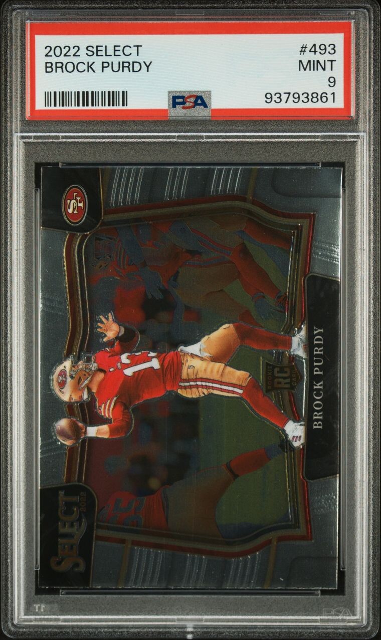 Brock Purdy 2022 Panini Select RC Rookie Field Level PSA 9 49ers