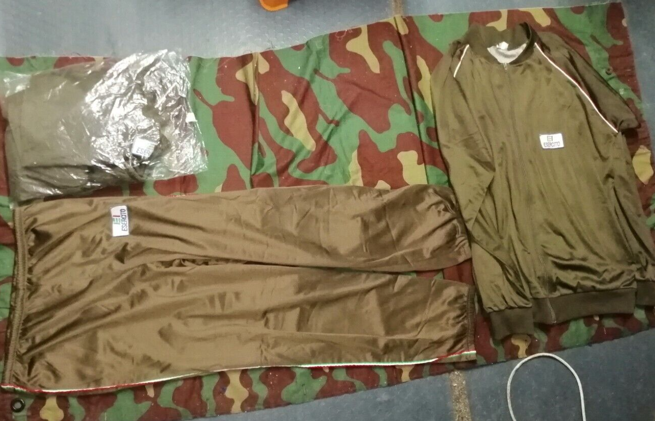 LOTTO TUTE SPORTIVE ESERCITO ITALIANO TG M E XL RARITÁ!