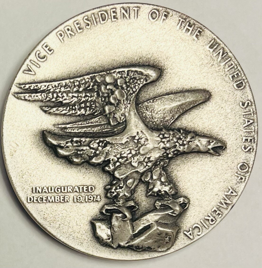 Nelson Aldrich Rockefeller 0.999 Fine Silver VP Inauguration Medal - Wt 5.55oz