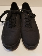 Zapatillas negras con cordones para mujer Mossimo Supply clásicas cómodas talla 9