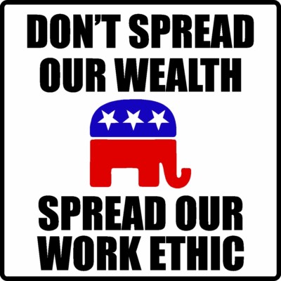 TRUMP 2020 STICKER ANTI DEMOCRAT SPREAD OUR WORK ETHIC MAGA DEPLORABLE DECAL