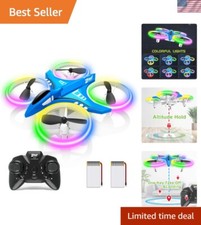 Blue Nano Quadcopter   Mini Drone with 15 Min Flight Time  Headless Mode