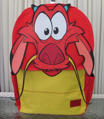 Disney Loungefly Mushu Backpack School Travel Bag Large Full 
