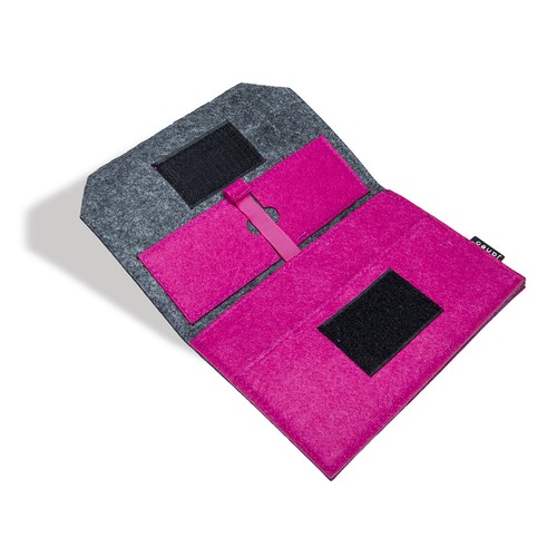 Felt Fabric Sleeve Case Cover,iPad,Tablet,Documents 3 Pockets.6 Colors 2 Sizes - 第 7/38 張圖片