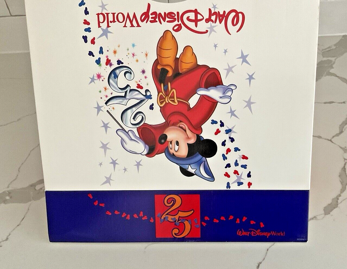 Vintage Rare Walt Disney World 25th Anniversary Box 12x12x2.5