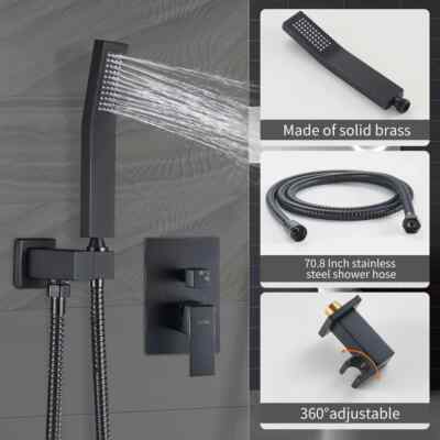 Cobbe Complete Shower Set , 12 inch Rainfall Showerhead with Handheld Sprayer