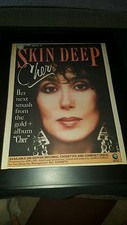 Cher Skin Deep Rare Original Radio Promo Poster Ad Framed!