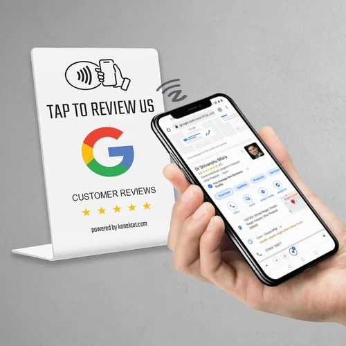 NFC Google Review Stand, Skyrocket Your Online Reputation
