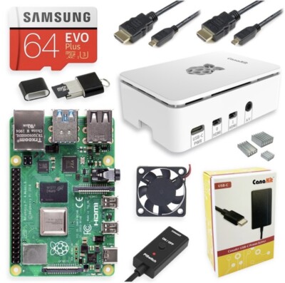 Raspberry pi 4 - [COMPLETE KIT] - 6 Items - HDMI, Keyboard, Mouse, Monitor, More