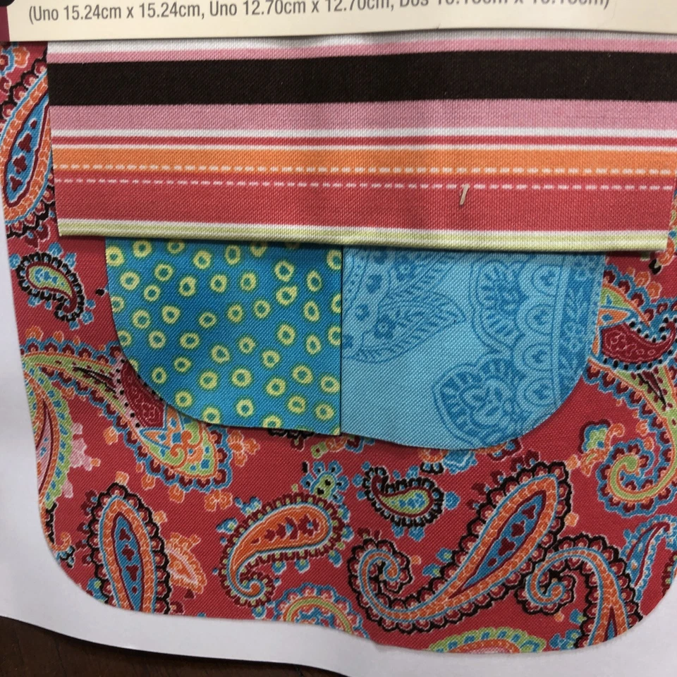 Dritz Patterned Iron-On Patches 4 Count 3 Sizes Bright Colors 5" X 5" 3" X 3" - Image 3 of 4