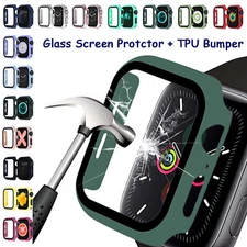 For Apple Watch 8 7 6 5 4 3 2 1 38-45mm Ultra 49mm Screen Protector Bumper Case