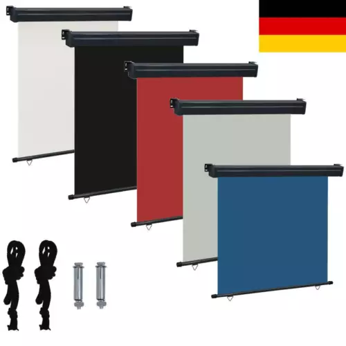 Balkon Seitenmarkise Senkrechtmarkise Sichtschutz Windschutz Seitenrollo - Bild 1 von 71