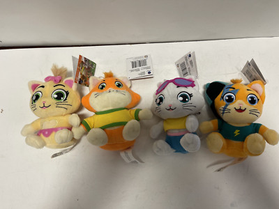 Set of 4 cats 44cats Plush 5 Inch Brand New with Tags