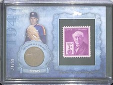 2015 Topps 1947 Coin and Stamp Card #CS-18 Nolan Ryan No 24 of 50