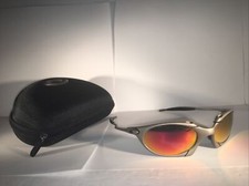 VINTAGE RARE OAKLEY ROMEO 1 X METAL / DARK RUBY LOW SERIAL  001485 Sunglasses