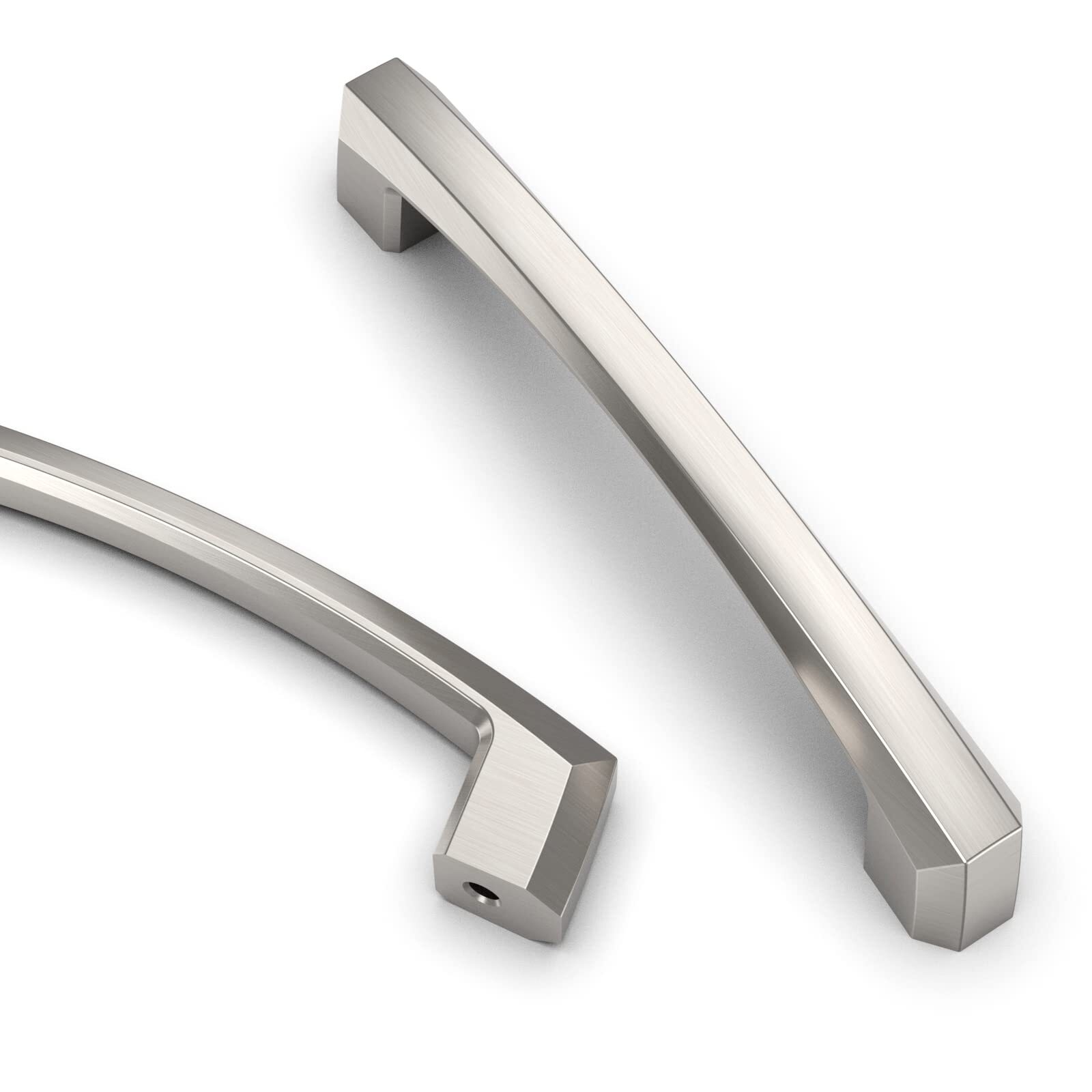 10 Pack 4 Inch Brushed Satin Nickel Cabinet Handles for Kitchen Drawers