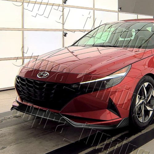 Real Carbon Fiber Front Bumper Lip Spoiler For 2021-2023 Hyundai Elantra N-Line - Bild 5 von 6