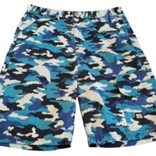 ENYCE Teen Youth Boys Blue Camo Cargo Shorts Size 20