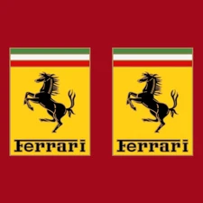 Ferrari Hood Nose Badge, Vinyl Sticker Pair