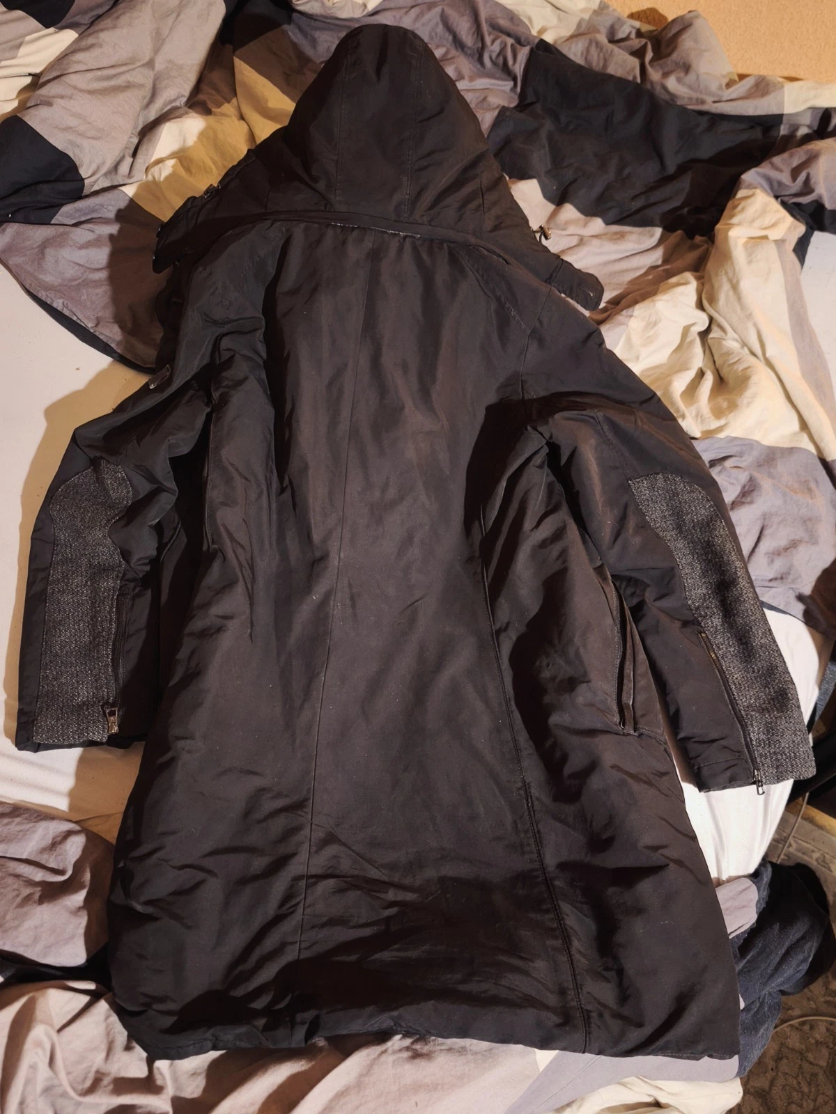 Marc O'Polo Men's Quilted Jacket Black Thermore Stand Collar Size 38 Zip/Button - product detail image 4