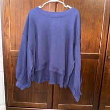 FREE PEOPLE OVERSIZED PULLOVER Sweatshirt Size Med Rare NWOT