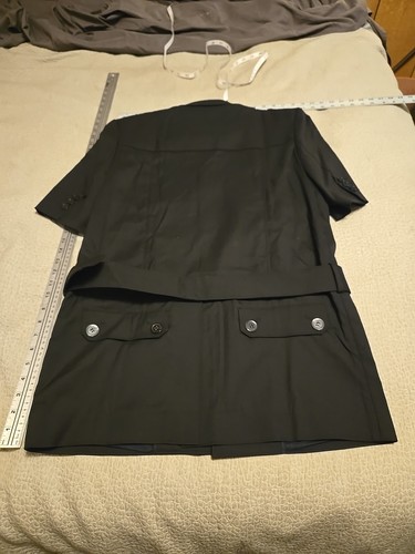 Balmain Of Paris Wool Mens Fashion Short Sleeve Over Jacket 48 Eur - Picture 6 of 9