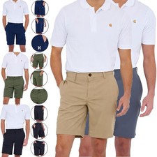 Mens Hurley Shorts Stretch Quick Dry Casual Summer Walk Chino Look Golf Pants