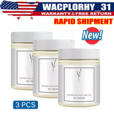 3 Pack Magnesium Butter Magnesium Full Body Butter Cream Moisturizing Body   