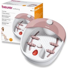 Image of Beurer FB20 Foot Spa Vibration Bubble Massager With 3 Pedicure Attachment Purple