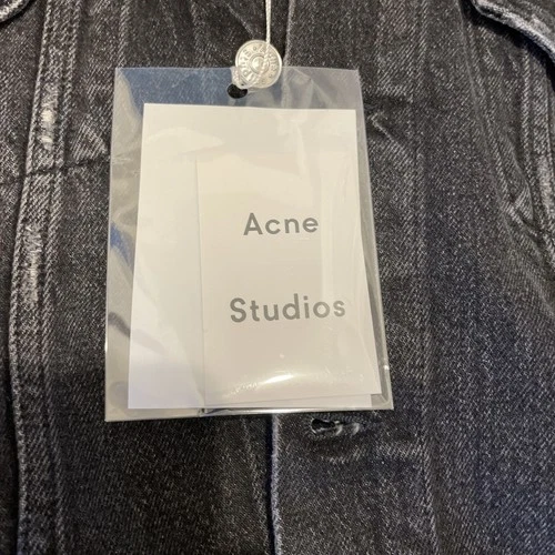 Acne Studios WHO Vintage Black Denim Jacket Trucker Size L | US40 IT50 MSRP $420 image 2
