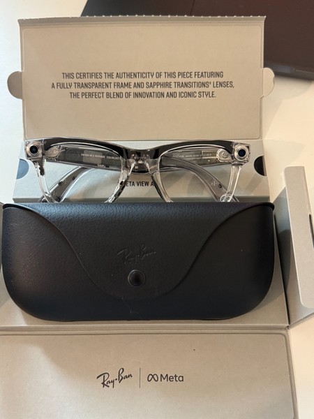 RayBan Meta Wayfarer Limited Edition RW4006 Transparent Transition Sapphire lens