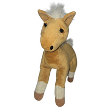 Animal Alley Toys R Us Plush Horse Stuffed Animal 12 Inch Tan White